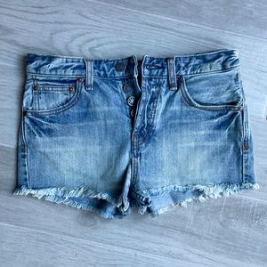 Free People jean shorts